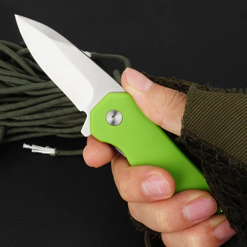 Folding knife portable outdoor knife 440C steel G10 handle ball bearing folding knife multi-purpose knife