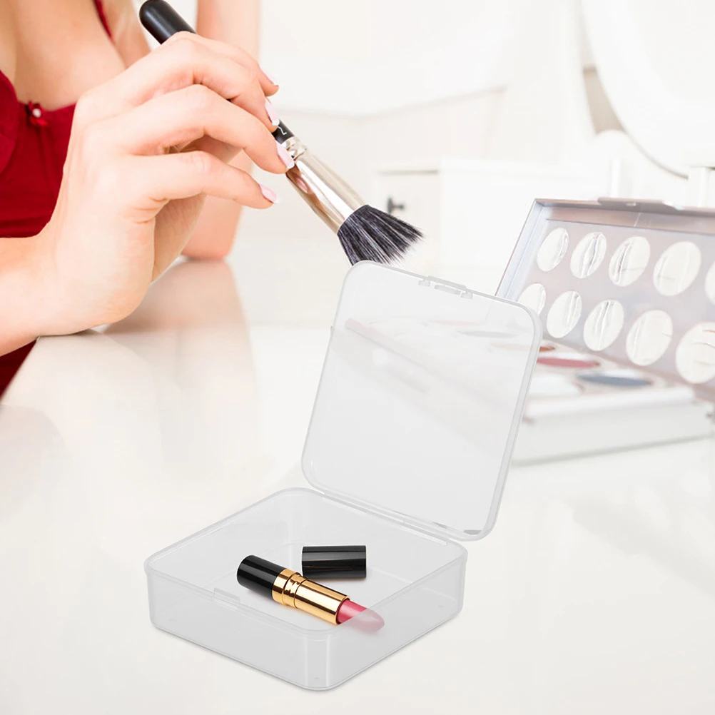 

20Pcs Transparent Small Boxes with Lids for Beads Earrings Hardware Organizer Multifunctional 127char Small Plastic Box