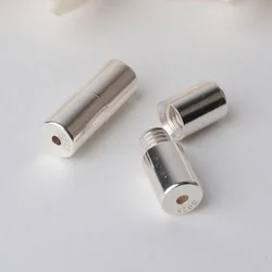 Solid 925 Sterling Silver Thread clasp , for Necklace / Bracelet Jewelry diy Components
