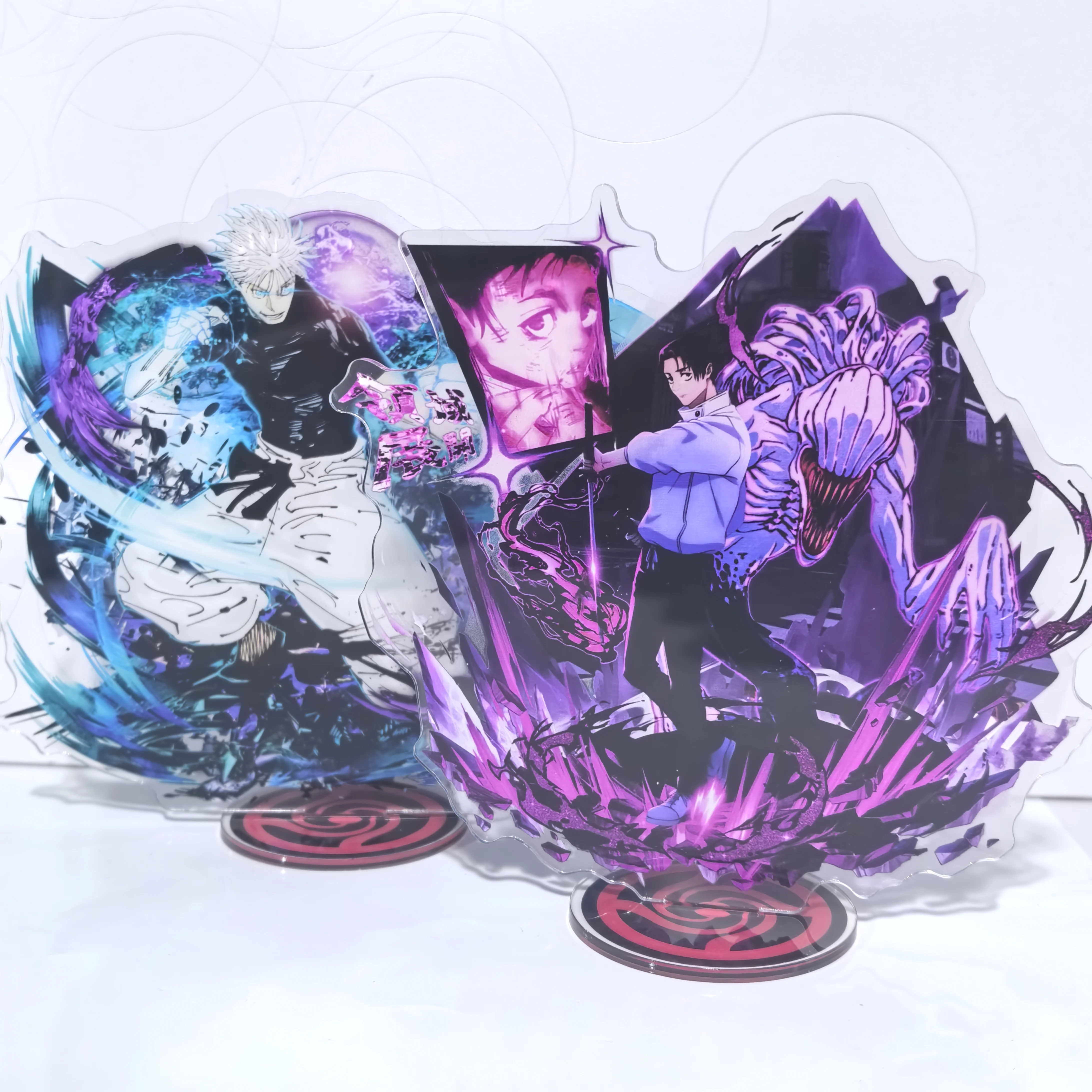 Jujutsu Kaisen Hiromi Higuruma Fushiguro Toji Geto Suguru Acrylic Stand Model Kawaii Cartoon Bottle Inumaki Toge Desk Decor