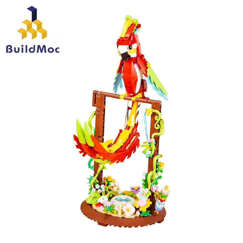 

Creative Animals Parrot Building Blocks Set Animal Birds Model Bricks Builiding Puzzle Toys 636 PCS Bricks Kids Birthday Girfs