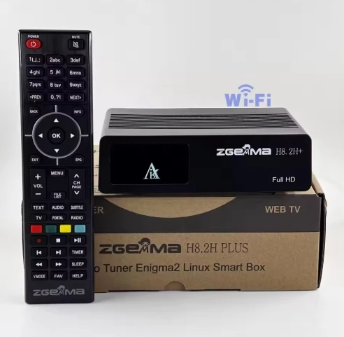 [Genuine] Newest arrival Zgemma H8.2H Plus Linux Enigma2 Build-in wifi DVB-S2X+DVB-T2/C H2.65 4K Best Digital Satellite Receiver