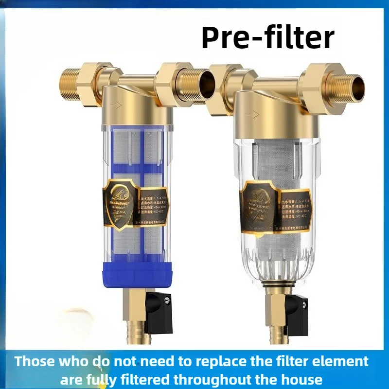2026-hot sell Pre-filter Household Whole House Central Water Purifier Household Tap Water Pipe Filter Large Flow Backwashing