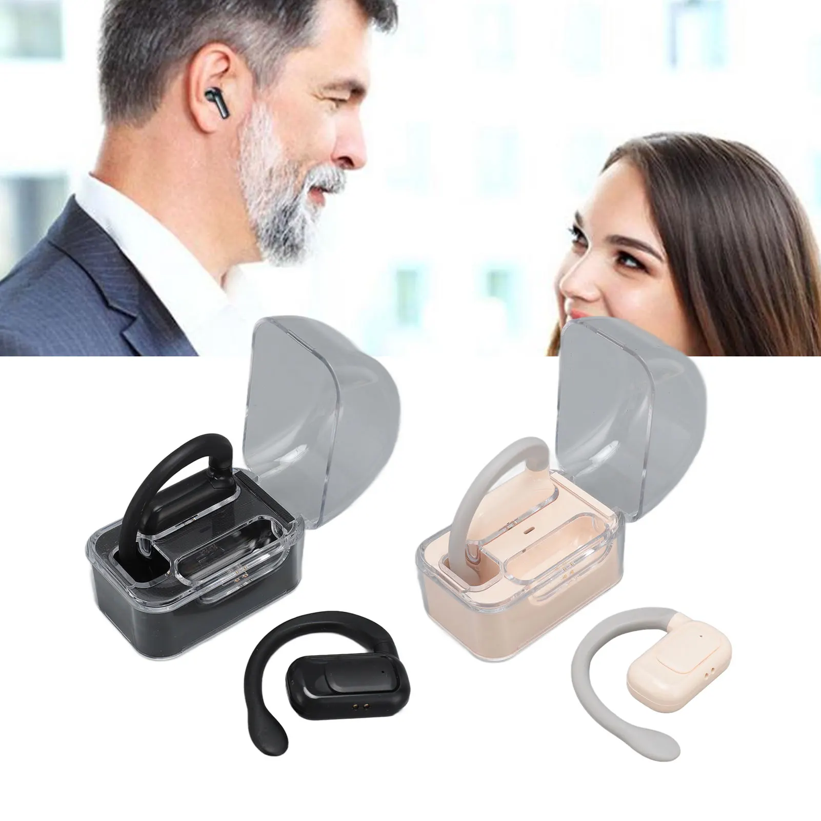 

Language Translator Earbuds Multifunction Touch 144 Languages Translator Earhooks Noise Reduction 3 Modes for Call