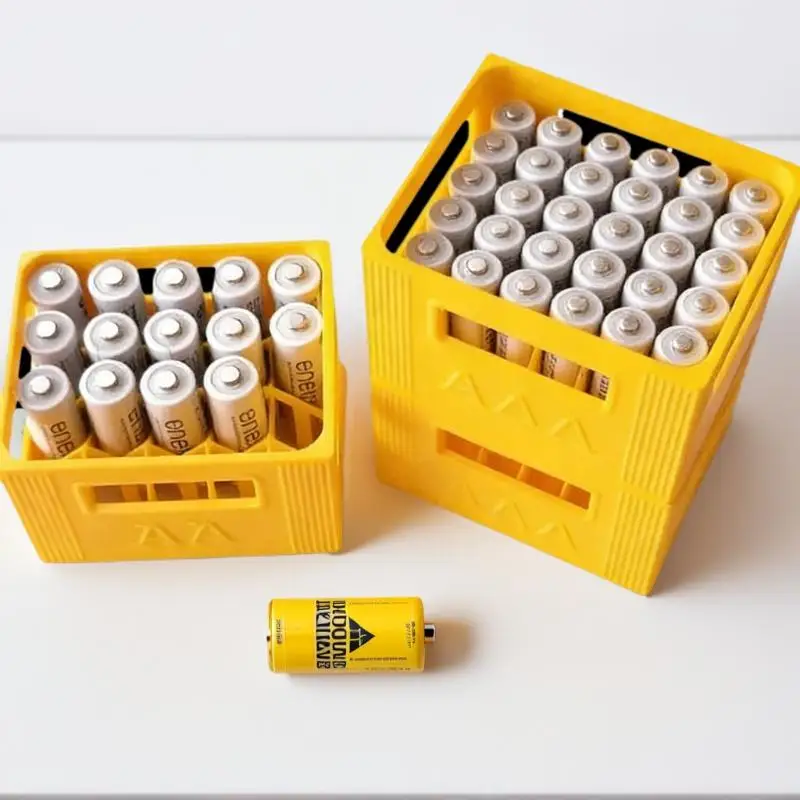 1Pcs 30/20 Compartments 3D Printed Beer Crate Shaped Battery Storage Box Stackable Desktop Organizer Battery Holder Container