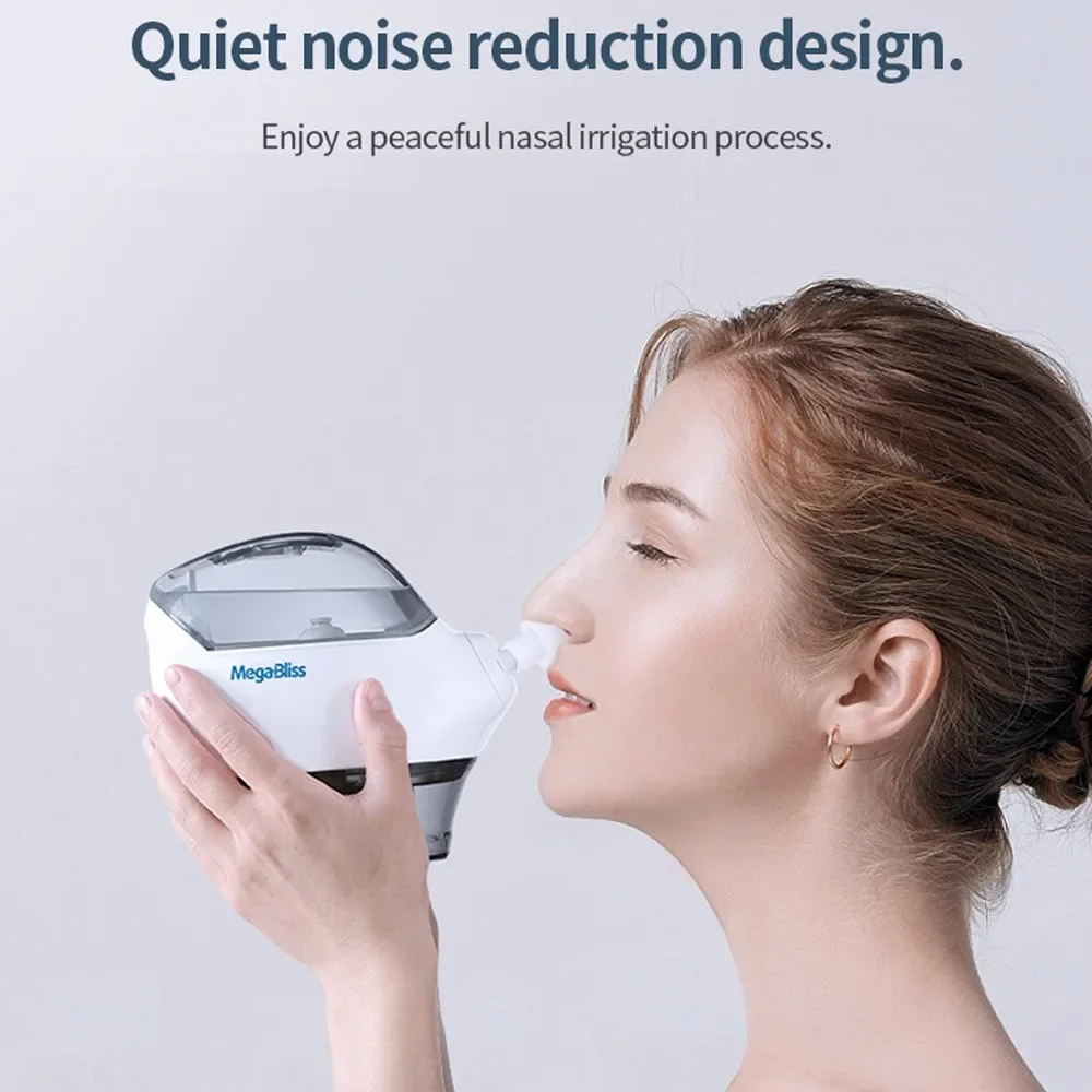 Electric Nasal Care Nose Cleaner Neti Pot Rhinitis Sinus Rinse Bottle Nose Wash Cleaner Pressure Rinse Nasal IrrigationNasalSalt