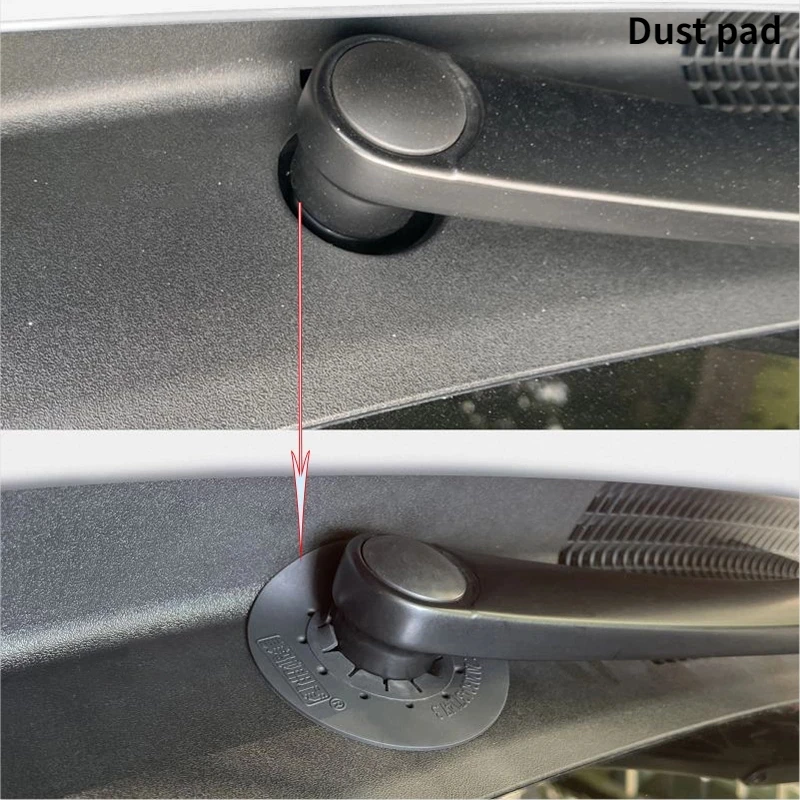 Universal Car Wiper Arm Bottom Hole Protective Cover Windshield Wiper Sleeve Wiper Dustproof Cuttable Silicone Pad Accessories