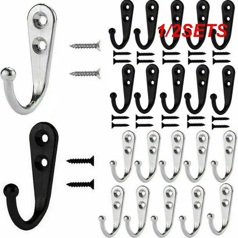 1/2SETS Key Hanger Zinc Alloy Antique Retro Anti-collision Home Storage Hook Organizer Kitchen Bathroom Accessories