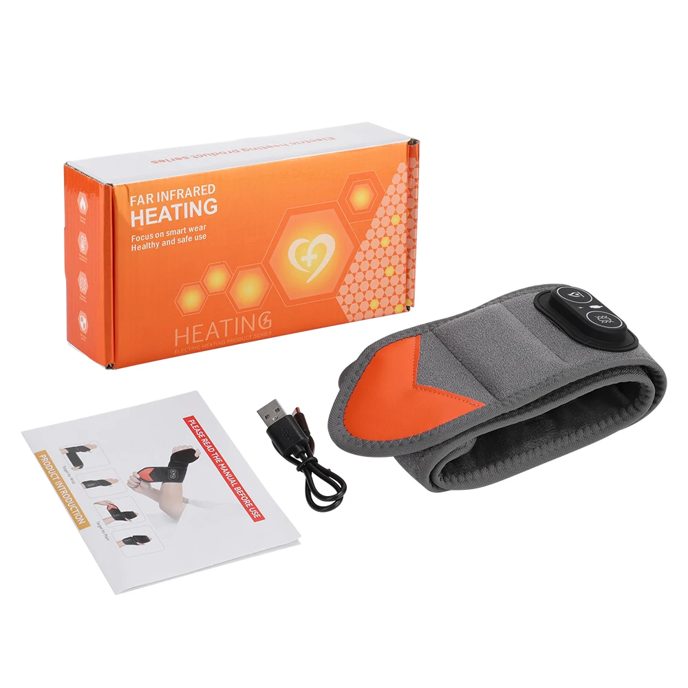 Electric Compress Hot Wrist Wrap 36/48 LEDs 3 Modes 660nm 850nm Infrared Wearable Joint Support Portable Hand Relaxation Brace