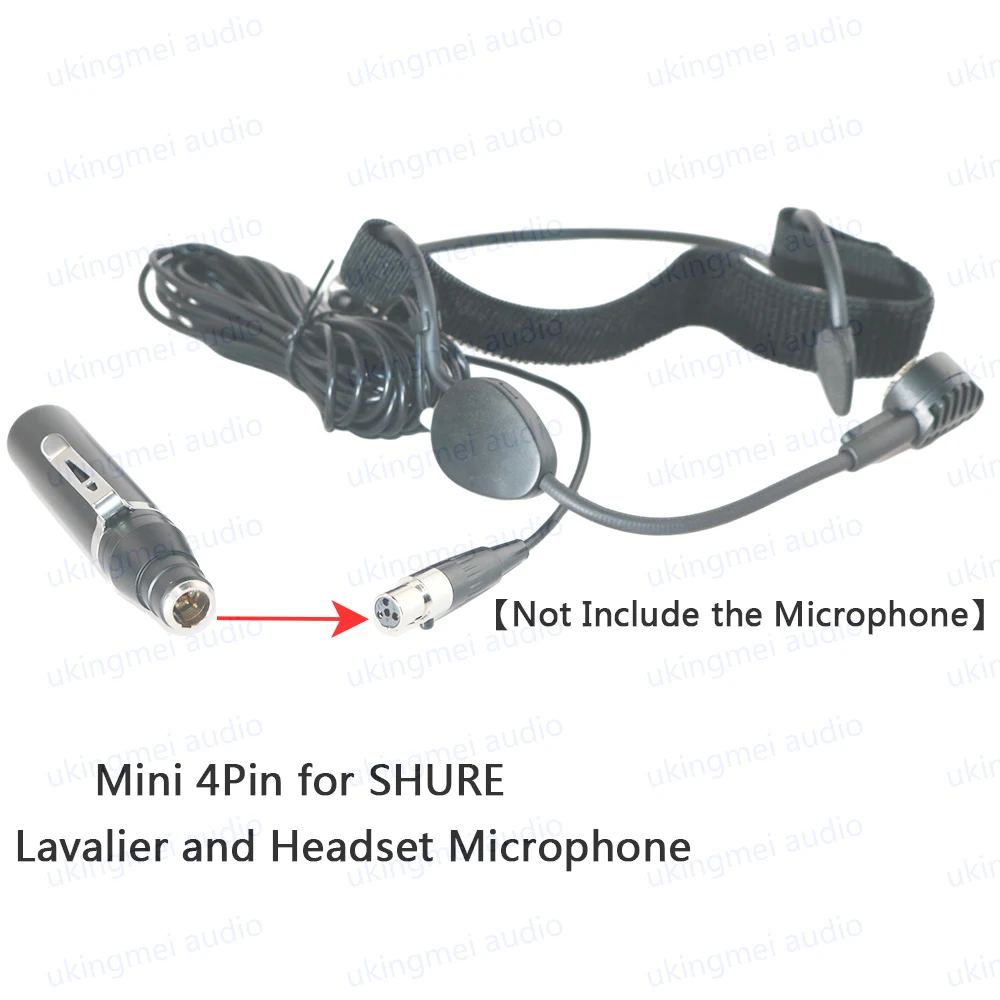 TA4F 4Pin Mini XLR to 3Pin Male XLR Adapter for Shure Condenser Lavalier Microphone Phantom Power 48V Connector Connect to Mixer