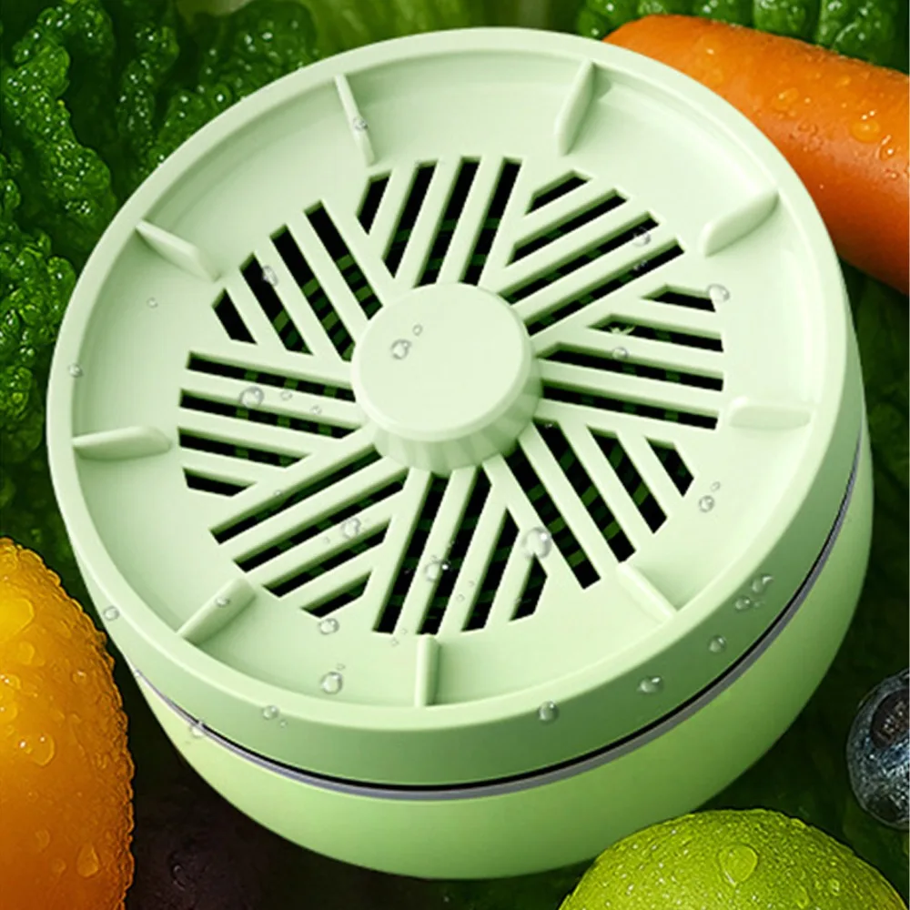 

Multifunctional Fruits Cleaner Machine Automatic Wireless Vegetable Washing Machine Safe Magnetic Charging Food Cleaning Device