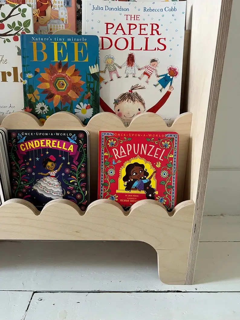 &c Handmade Modern Montessori Wood Bookshelf Front-Facing Plywood Bookcases for Nursery Bedroom School Dining Home Furniture