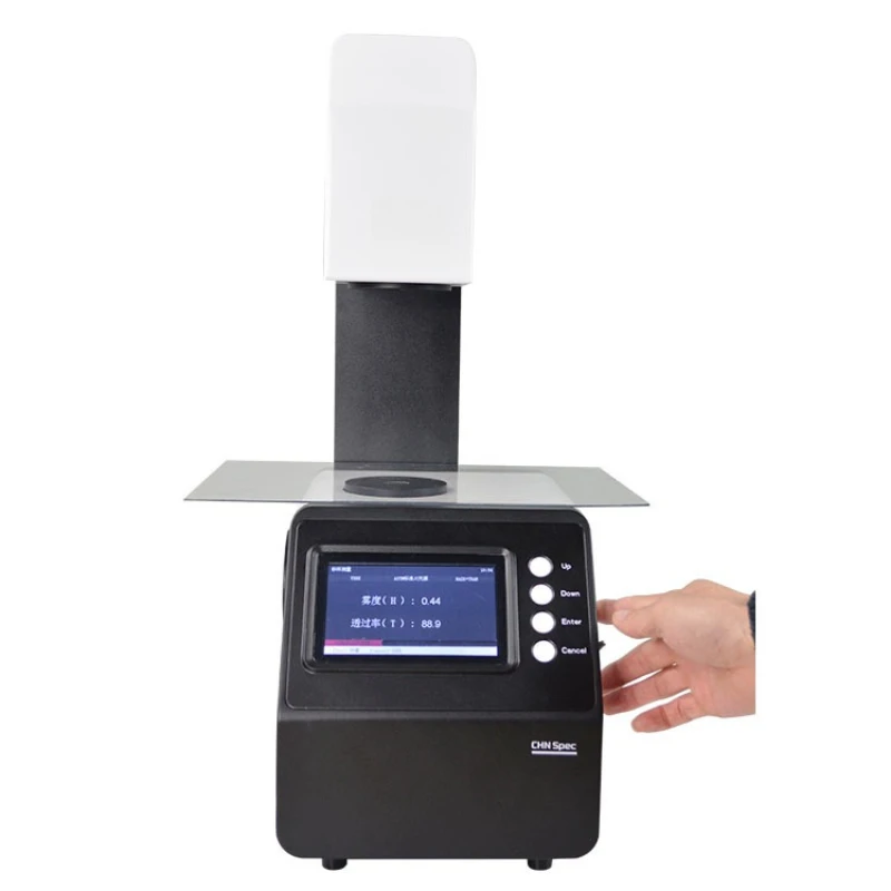 

Transmittance haze meter, plastic film glass transparent translucent material haze tester C