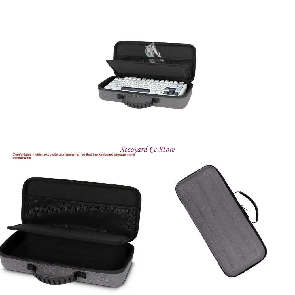 

N3uc Hard Shell Case Case Eva Travel Sack для 84 ключевых механических игровых клавиатур