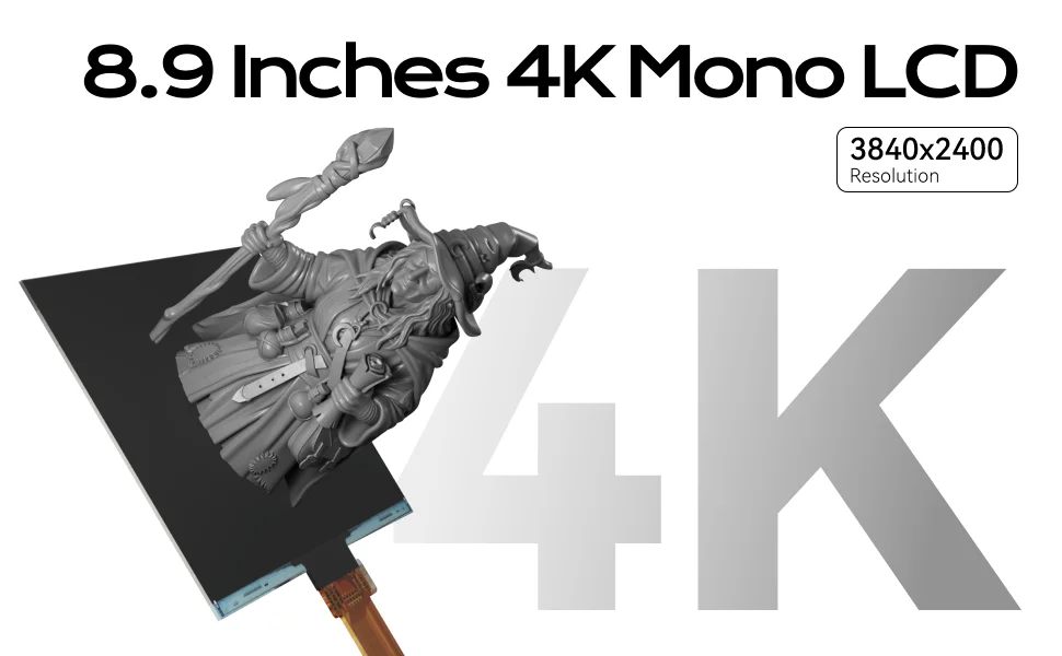 Anycubic Photon MONO X 8,9 Zoll 4K MONO LCD-Bildschirm 3840*2400 Monochrom-LCD – Detail 3