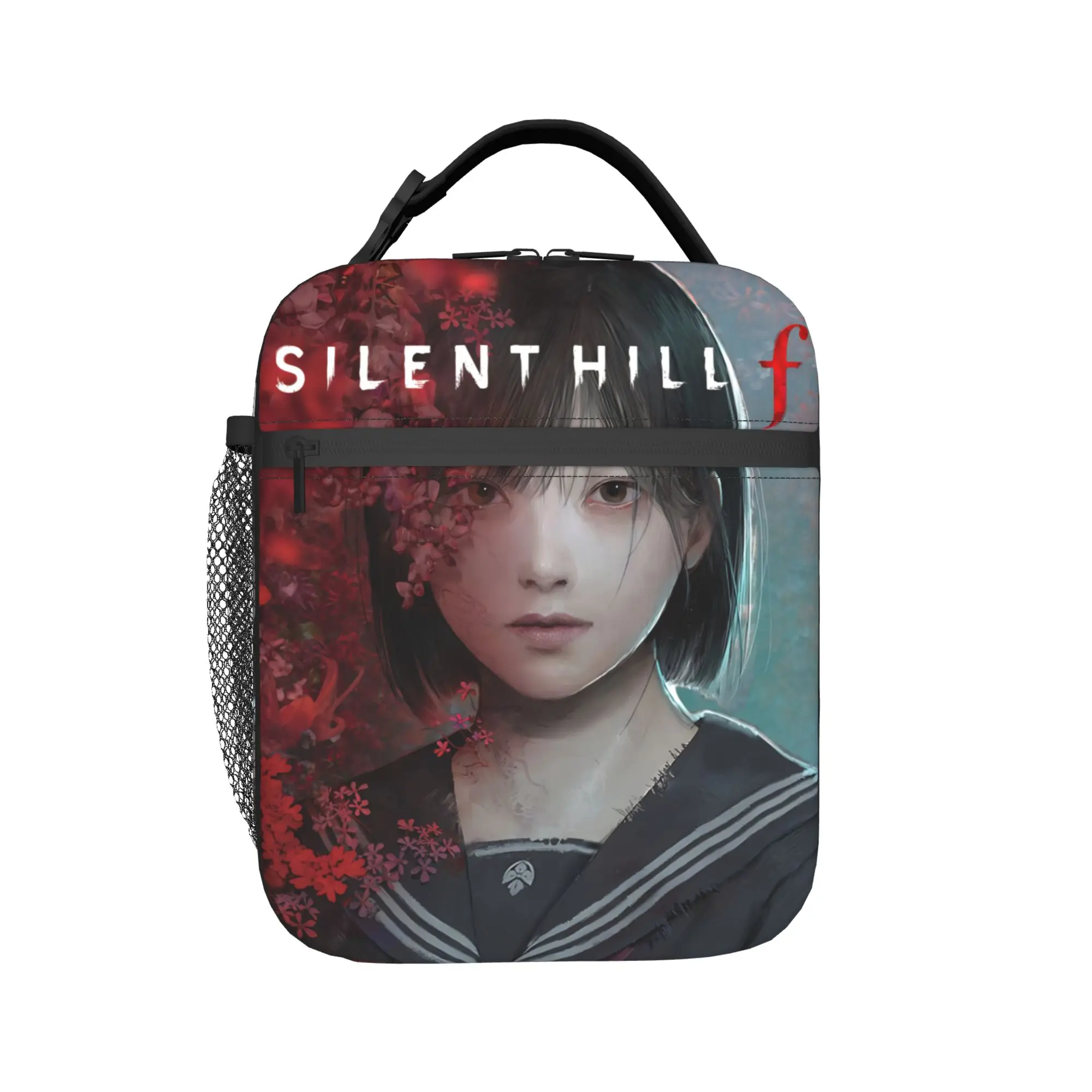 Silent Hill F Horror Game Insulated Lunch Bag for Men Women  Food Container Bags Portable Thermal Cooler Lunch Boxes For Travel