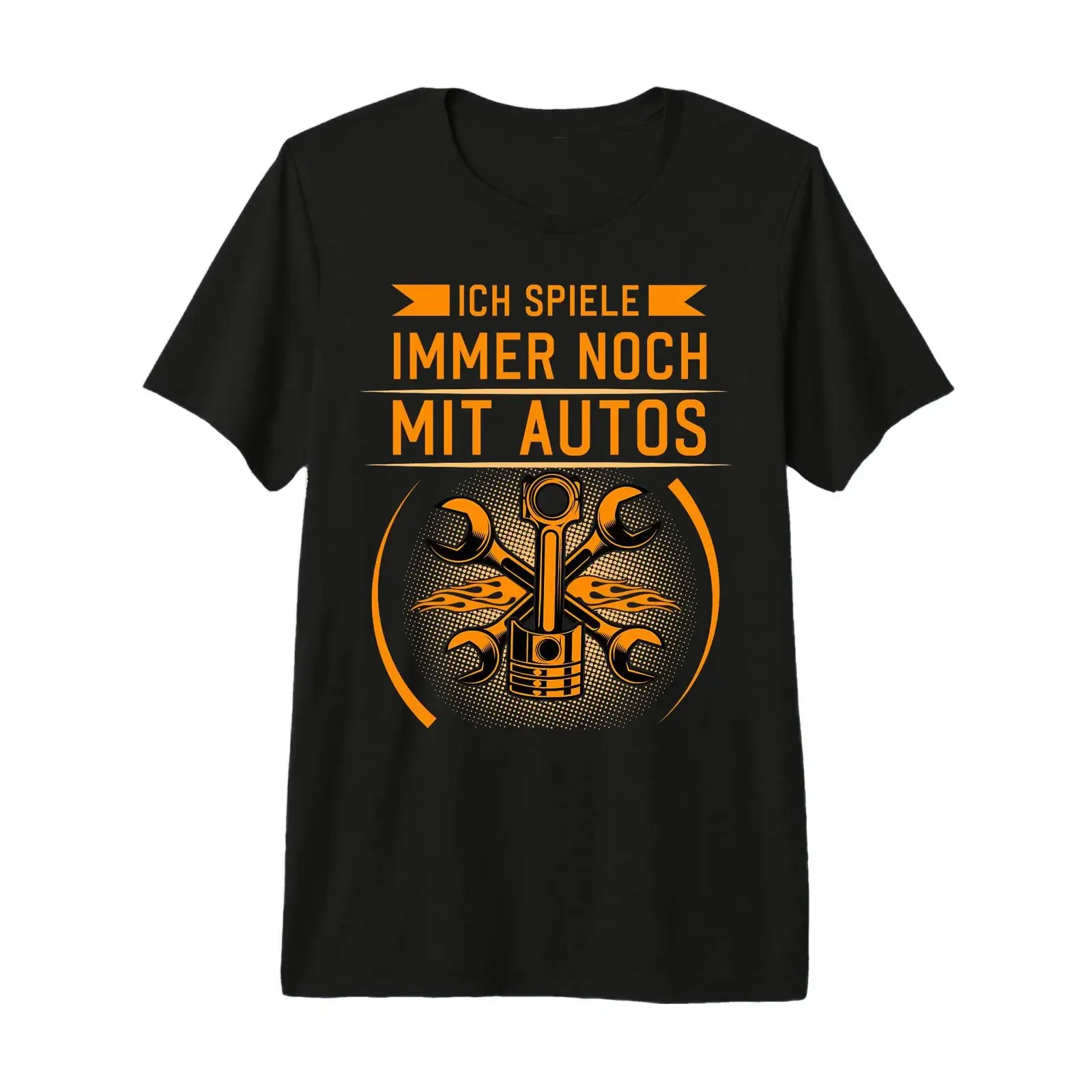 Ich Spiele Immer noch mit Autos KFZ Auto Mechaniker Sprüche Premium T Shirt vintage Washed Soft Stretched Top For Everyday Wear