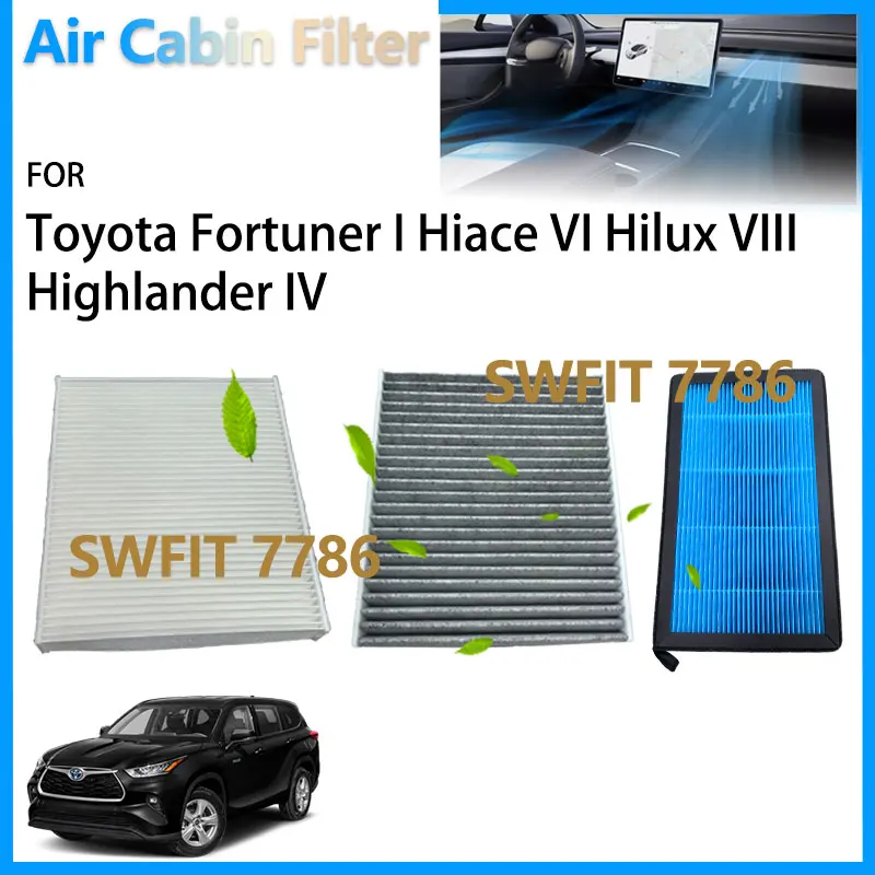 

Запасные части для фильтра салона с активированным углем для Toyota Hilux Pickup Highlander XU70 Hiace H300 Fortuner, аксессуары 8713906150