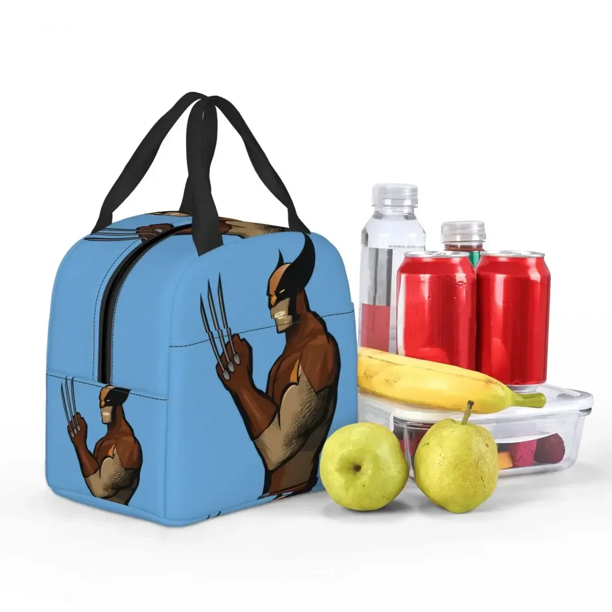 

Travel Wolverine_2 Tote Fashion Дэдпул и Росомаха Дорожные сумки для хранения Унисекс Контейнер для еды