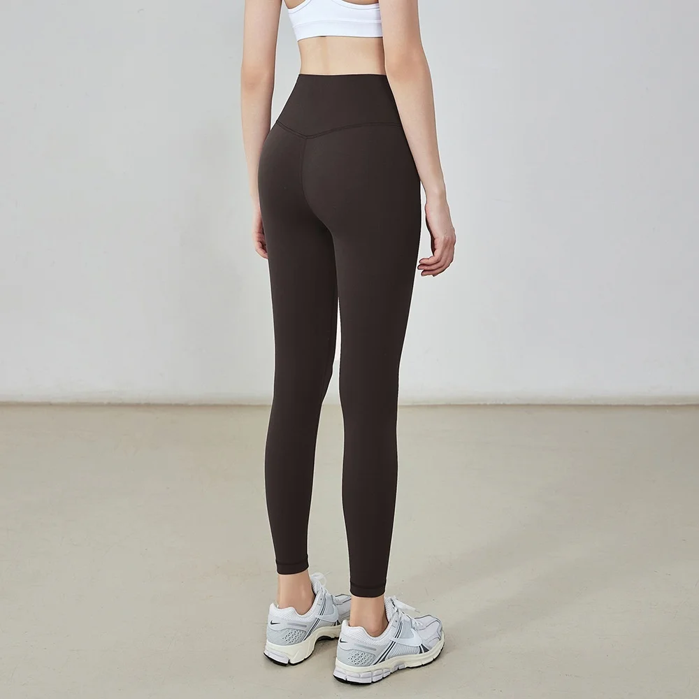 Pantalon de Yoga gris pour femmes, extensible, épais, couleur rose Opaque, serrage Invisible, fond de banlieue, Couple, ample, GF, hiver