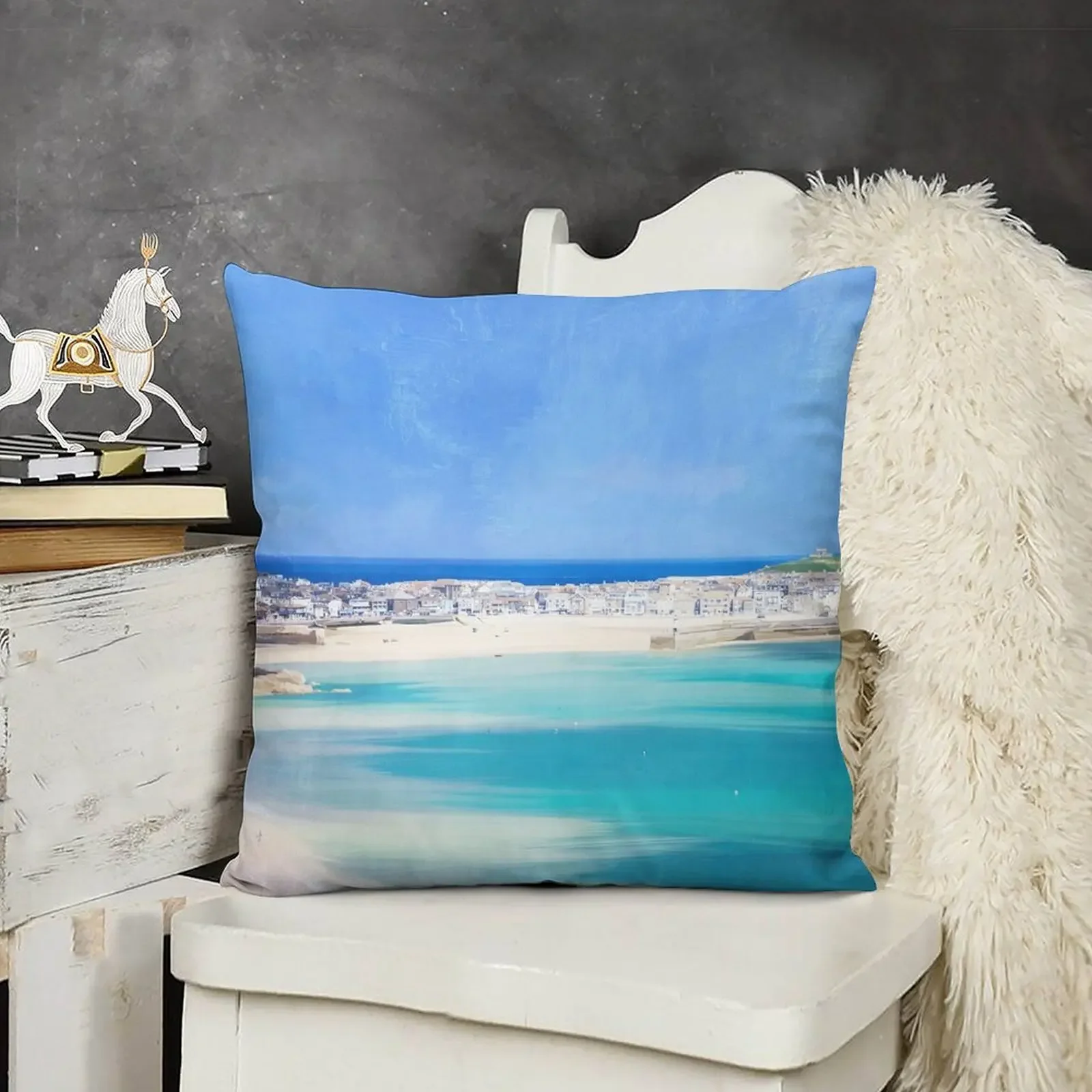 

St Ives, Cornwall - Original art version 1 Throw Pillow Decorative Cushion Decorative Cover For Living Room Pillow Cases pillow