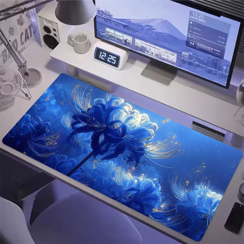 

Коврик для мыши Vivid Blue Lycoris Radiata: подчеркивающий тайную элегантность, добавляющий очаровательный шарм вашего стола