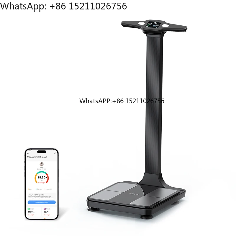 Bio Impedance Human Full Body Composition Analyzer Body Scan Scale 8 Point Contact Electrode Body Fat Scale Elemental Analyzer