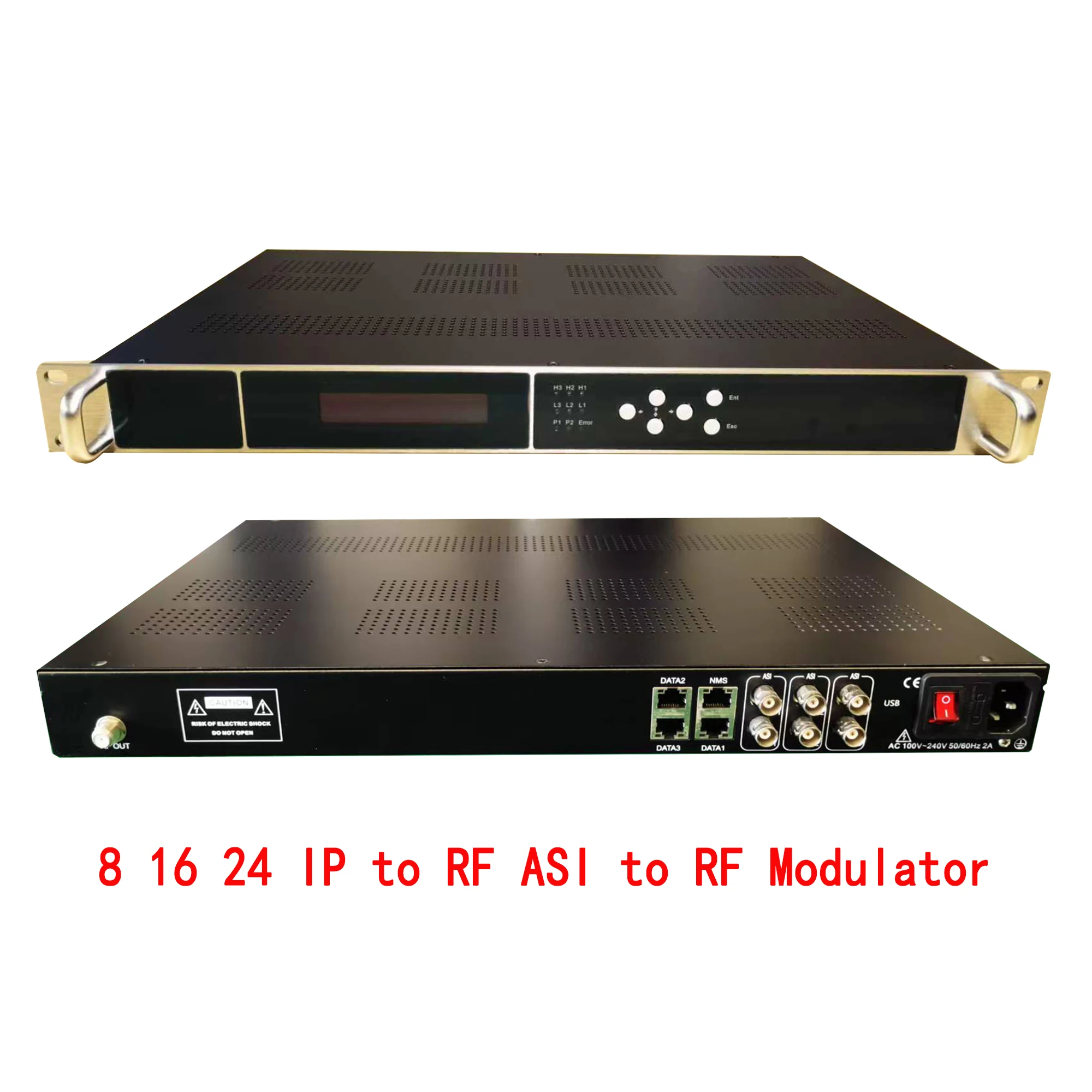 

8 16 24 IP to RF ASI to RF Cable TV front-end equipment DVB-T ATSC ISDBT DVB-C modulator IP output (SPTS output MPTS output)