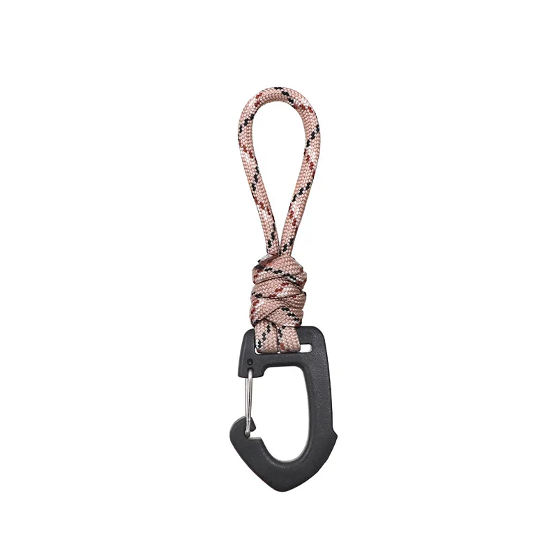 50pcs Paracord Keychain Lanyard Plastic Hook Outdoor Camping Multifunctional Backpack Key Easy Hanging Buckle