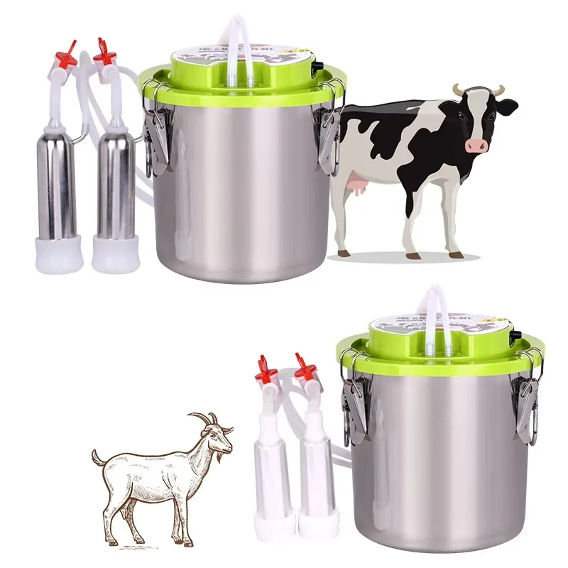 

12L Sheep Goat Milking Machines Integrated Cow Milking Machine Stainless Steel Rechargeable Milking Machine With Battery