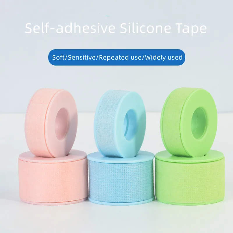 Fashion Silicone Gel Material Skin Tape Hot Sale Sensitive Blue Pink White Green Purple Lash Tape