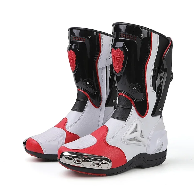 Windproof Winter Moto Riding Boots,Anti-impact Adventure Touring Off-road Biker Boots for Men Women Motorcycle Touring