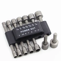 Powerful Socket Inner Hexagonal Wrench Hexagonal Handle Screwdriver Socket Extension Rod Pneumatic Screwdriver Insert Tool Set 4