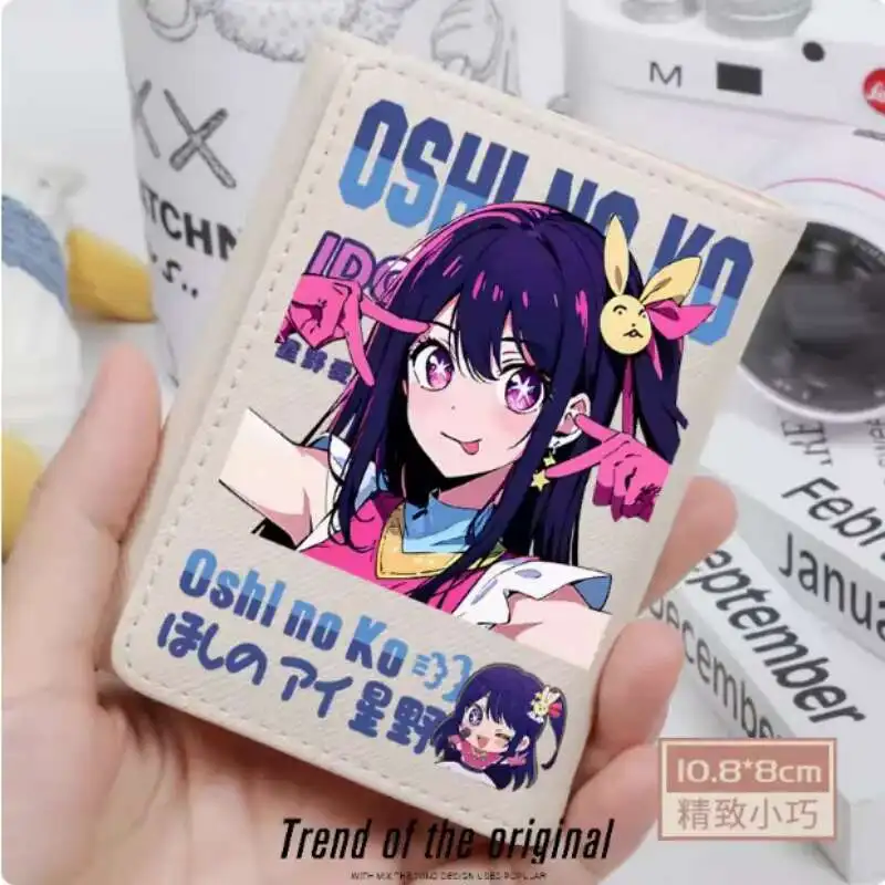 

Аниме OSHI NO KO Hoshino Ai, модный кошелек из искусственной кожи, кошелек для карт, засов для монет, сумка для денег, подарок для косплея B1719, аниме