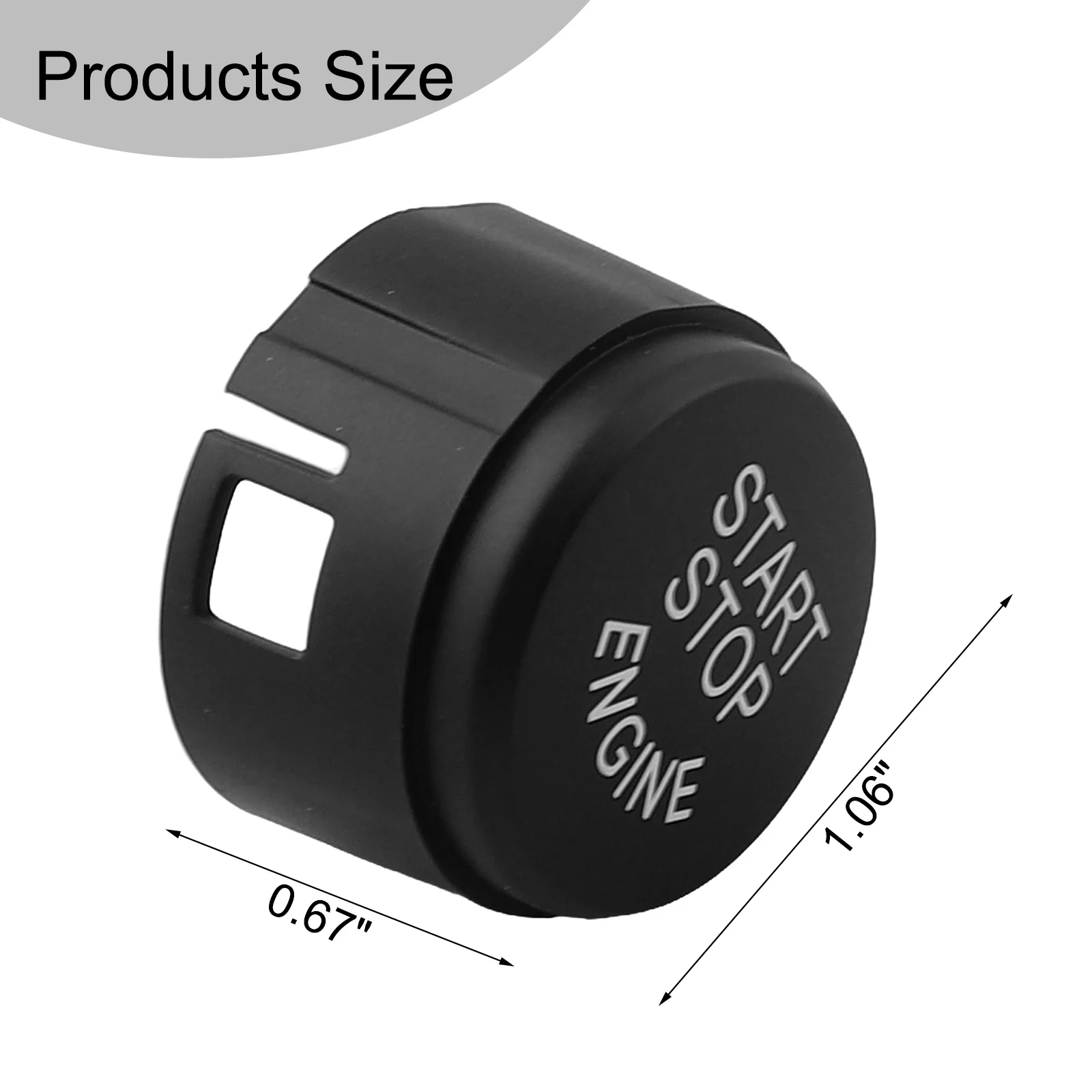 

For BMW X4 F26 Car Engine Start Button Push Button Switch Cover Easy Installation ABS Plastic Material Anti-rust