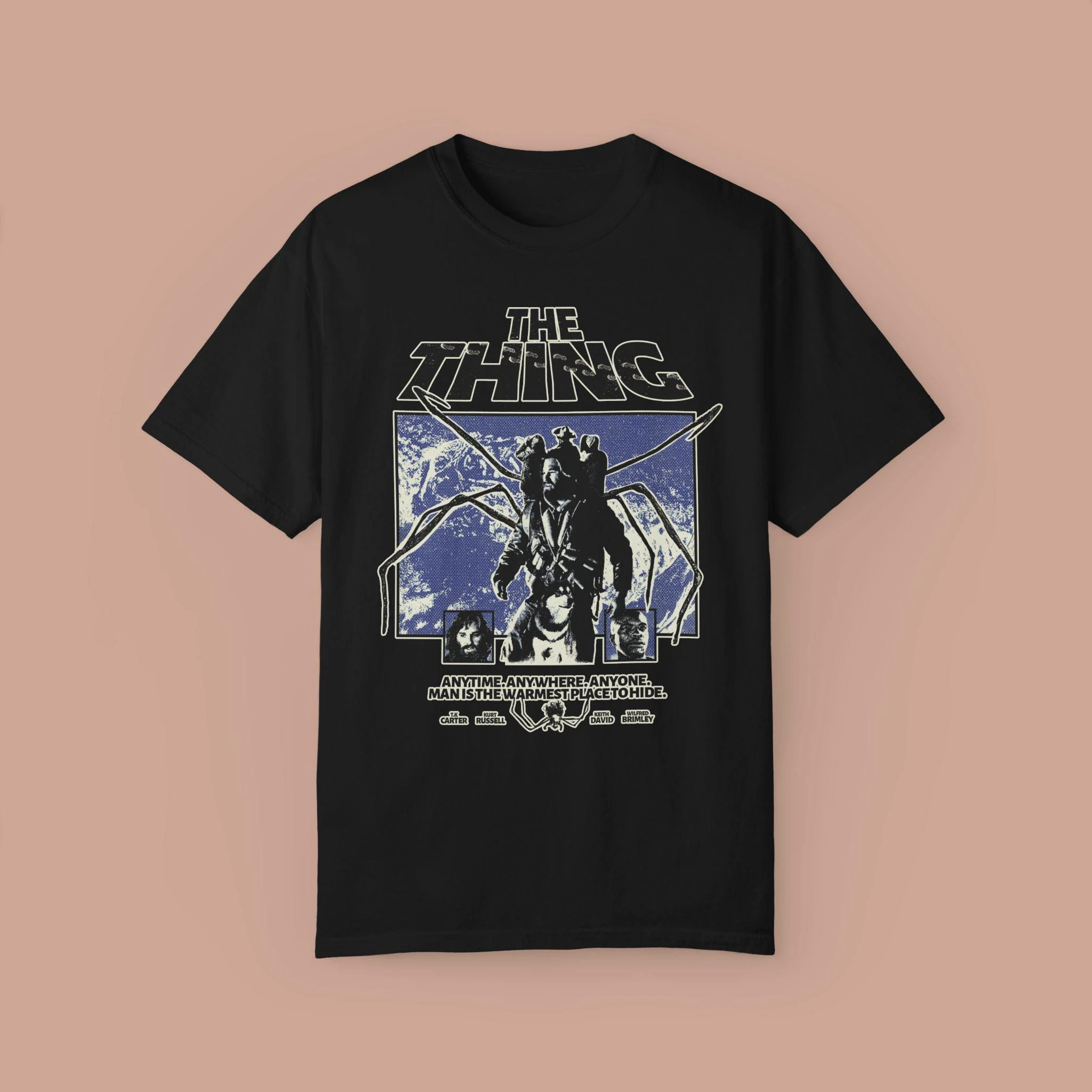 The Thing Movie Poster T-shirt John Carpenter Horror Film Tee Men Women Y2k Streetwear Short Sleeve Female Male Tees