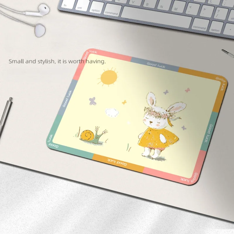 

Cartoon Rabbit Mouse Pad Gamer Office Accessories Anti-skid Rubber Mousepad Anime Cute Girls Girls Mat For Laptop Desktop 20x26