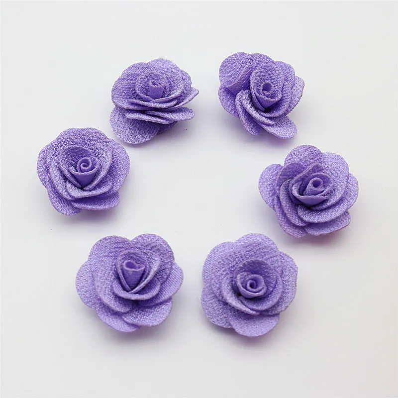 3.5cm Camellia Handmade Small Flower Diy Hair Accessories Earrings Corsage Collar Flower Clothing Accessories Small Cloth Flower