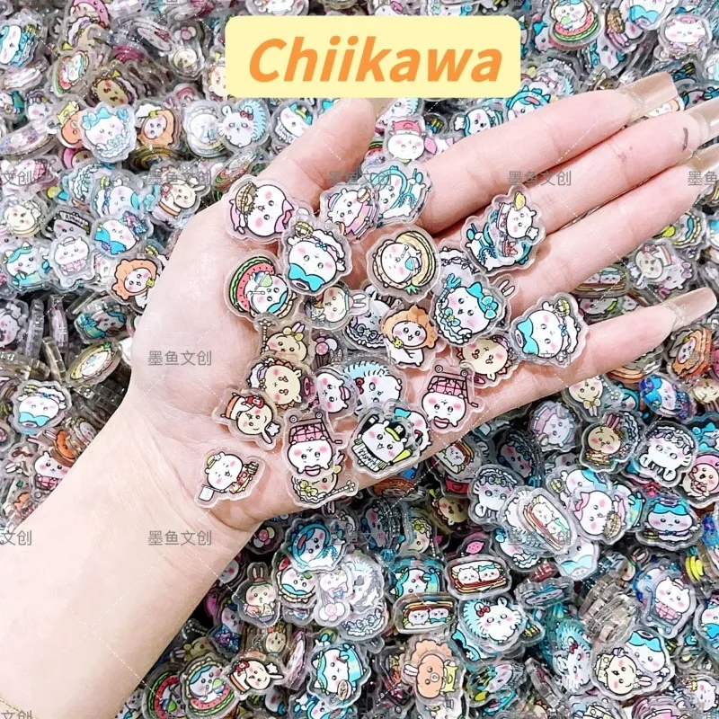 

Jiyikawa Acrylic Sheet Beaded Pp Clip Keychain Refrigerator Magnet Material Accessories Sent Randomly 2cm4cm