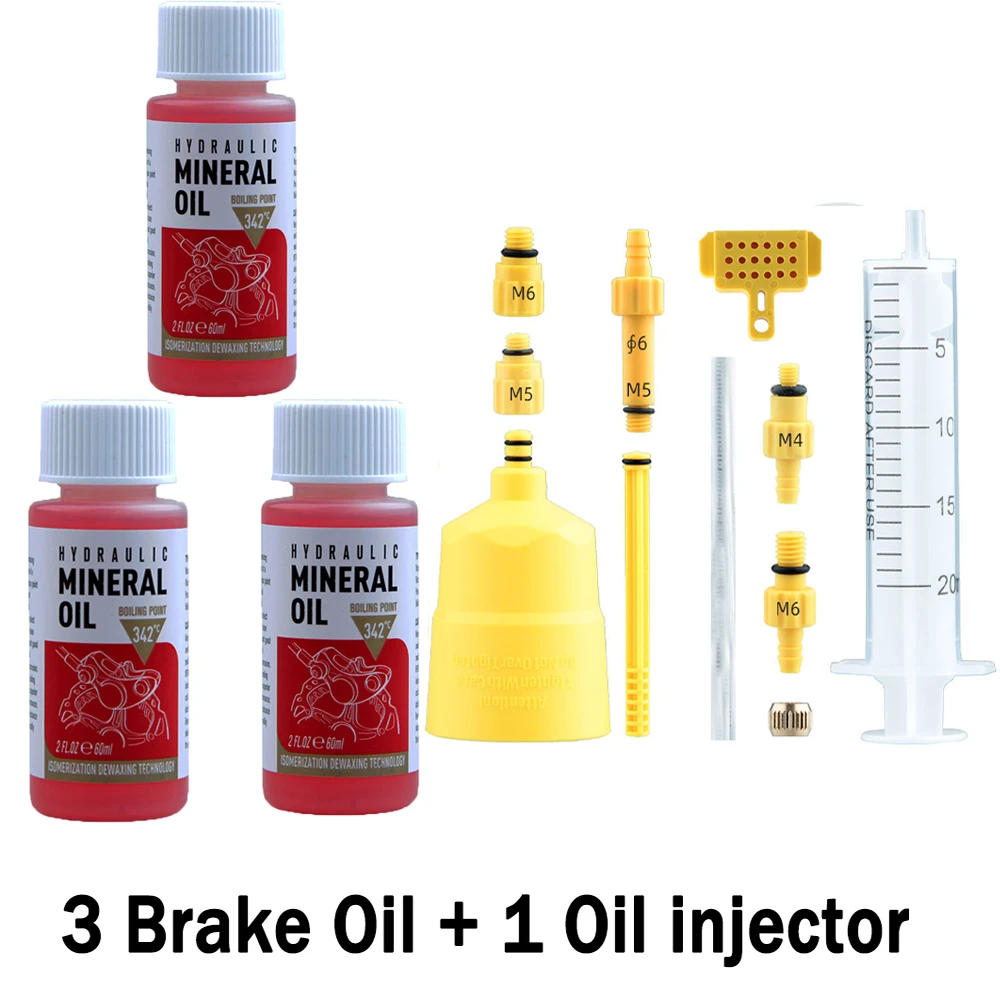 Hot Fietsrem Minerale Olie Systeem Vloeistof 60Ml Fietsen Mountainbikes voor Shimano 27Rd Fiets Hydraulische Schijfremolie Injector