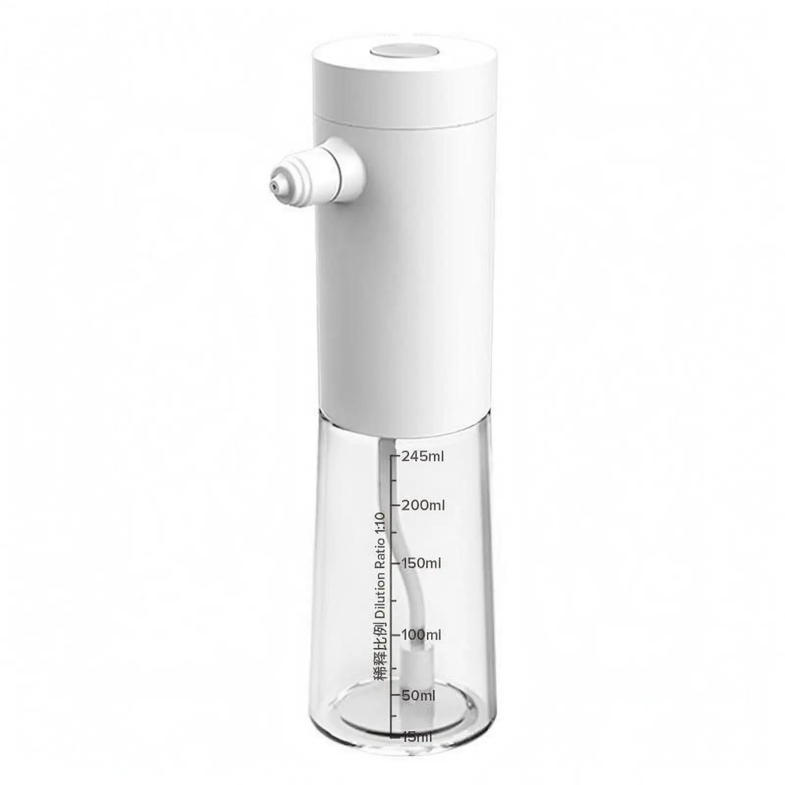 Electric Foam Dispenser Measurement Markings Measuring Foam Dispenser Side Nozzle Washroom Accessory