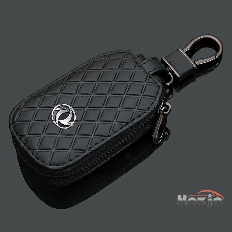 

Car Leather Zipper Key Case for Dongfeng Aeolus E70 Haohan Haoji Huge Yixuan GS Max AX7 Mage L7 AX4 ix5 ix7 580 Key Storage Bag