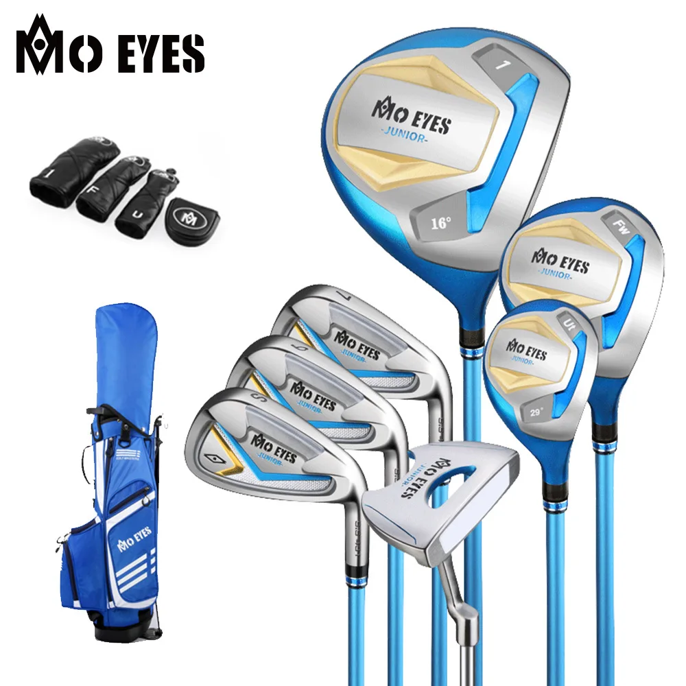 Magic Eyes Factory Direct Premium 7 Pcs Full Golf Club Set for Boys Junior Youth Kids Beginner Outdoor Training Sports Gear