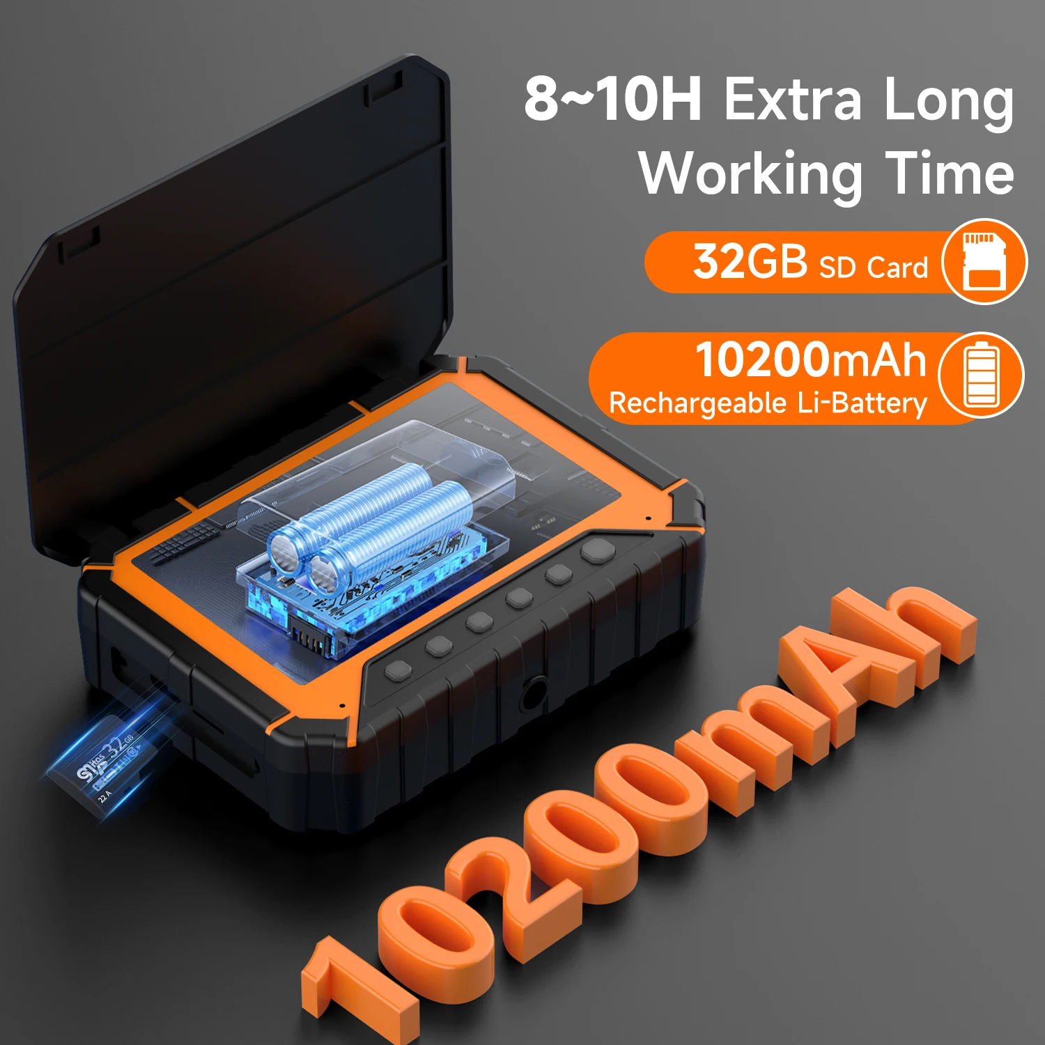 SYANSPAN Pipeline Inspection Camera 5-inch High-Definition 32GB DVR Pipeline Endoscope 10200mAh Battery 23mm Diameter Camera