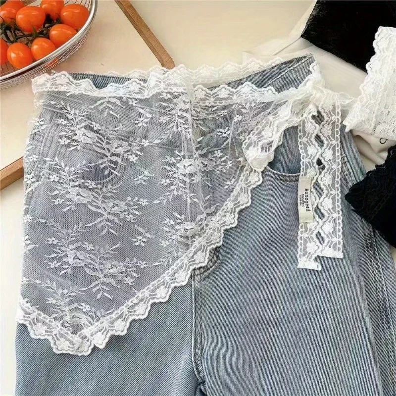 

Lace Skirt Fart Curtain Women's Skirt Hair Towel Triangle Short Skirt Half Skirt Small Apron Soft Lace Stacked Russian Style