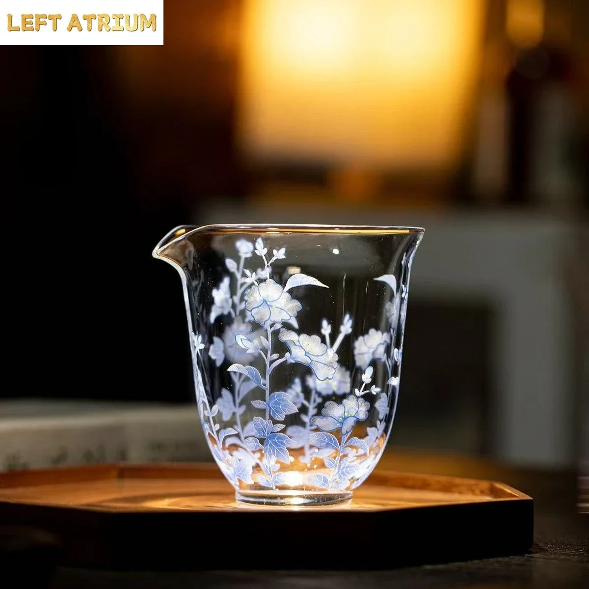 1Pc 250ML High Borosilicate Heat-resistant Glass Fair Cup Handmade Decal Women's KungFu TeaSet Tea Sea Tea Separator Uniform Cup