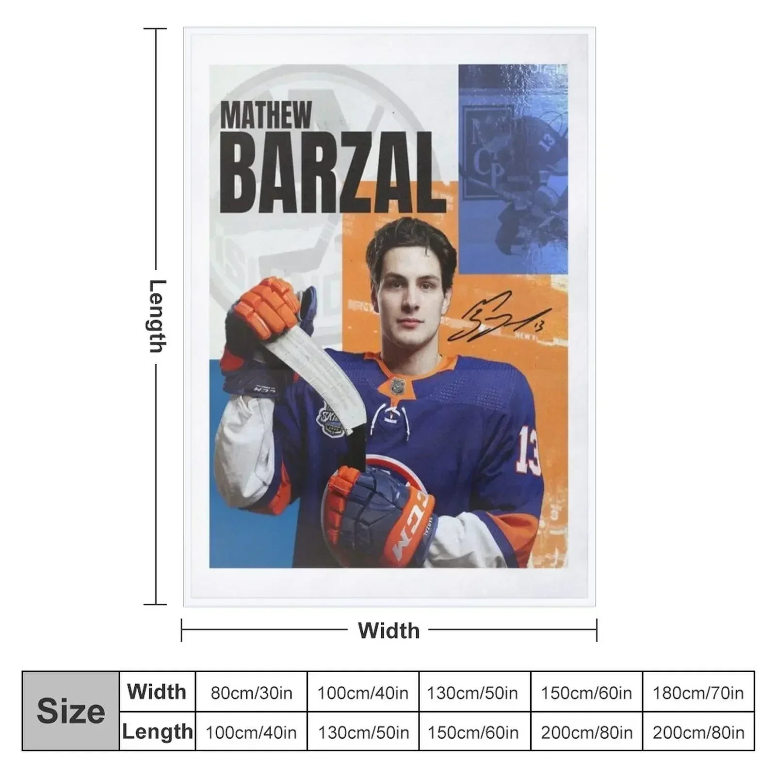 Mathew Barzal Throw Blanket valentine gift ideas Shaggy Fashion Sofas Sofa Throw Blankets