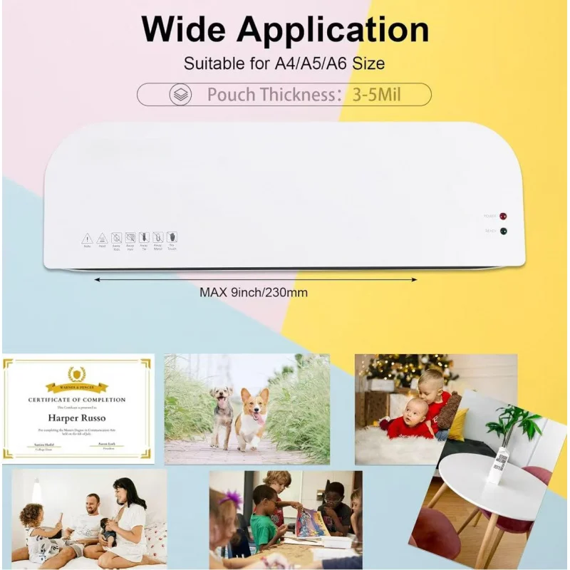 sl289ProfessionalA4 آلة مغلف بلاستيكية للمنزل والمكتب آلة تغليف الحقيبة الساخنة والباردة آلة تغليف ملفات الصور