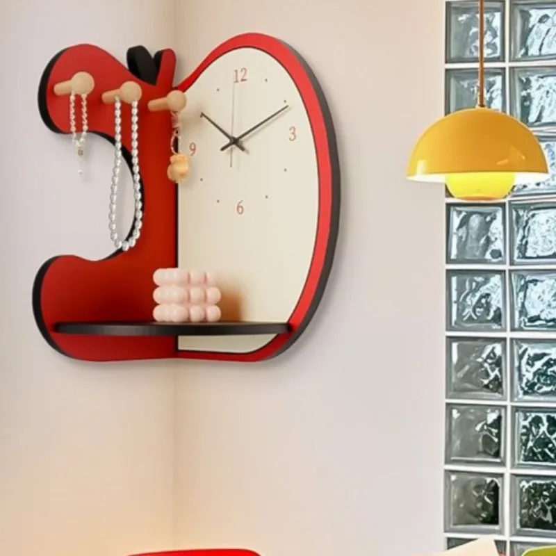 Morden Wall Clock Nordic Electronic Luxury Calendar Wall Clocks Multifunctional Aesthetic Hanging Rack Living Room Decorations