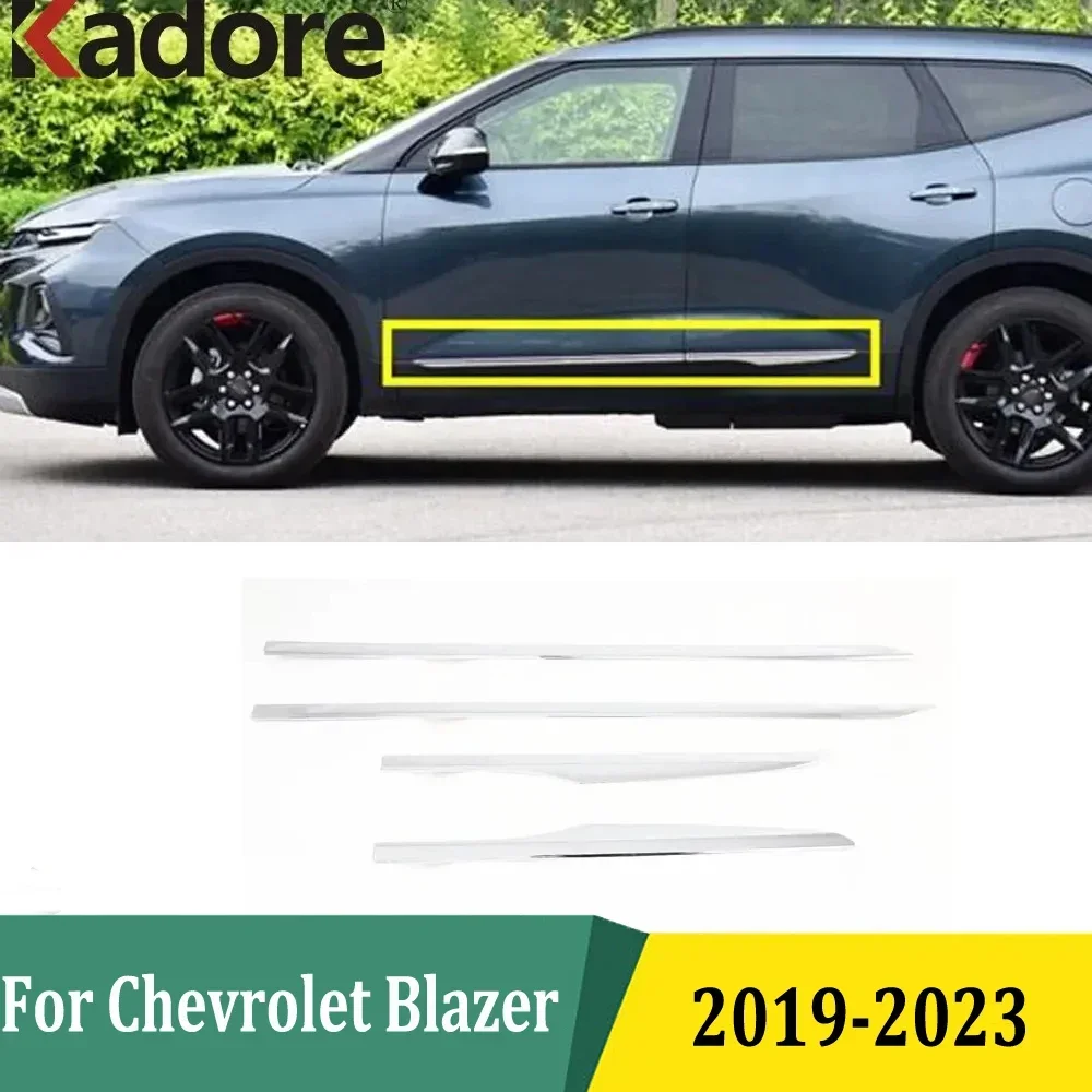 

Для Chevrolet Blazer 2019 2020 2021 2022 2023, хромированная накладка на боковую дверь, накладка на кузов, Стайлинг автомобиля, внешние аксессуары